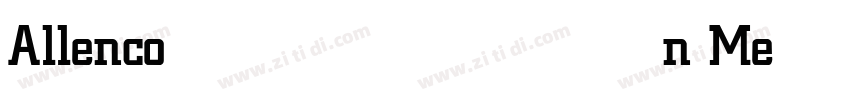 Allencon Medium字体转换 Allencon Medium字体转换